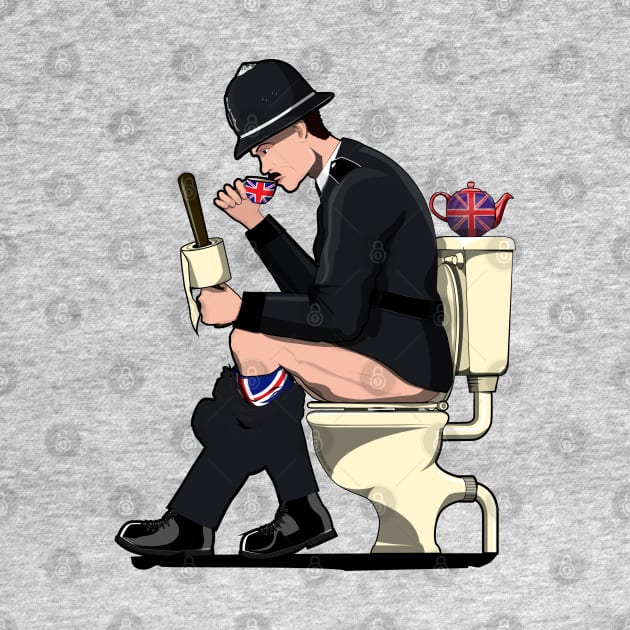 British Policeman on the Toilet by InTheWashroom